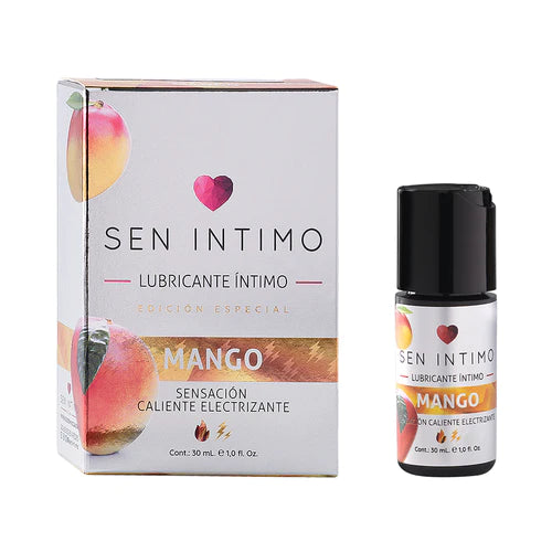 Lubricante íntimo electrizante sabor mango, envase 30ml