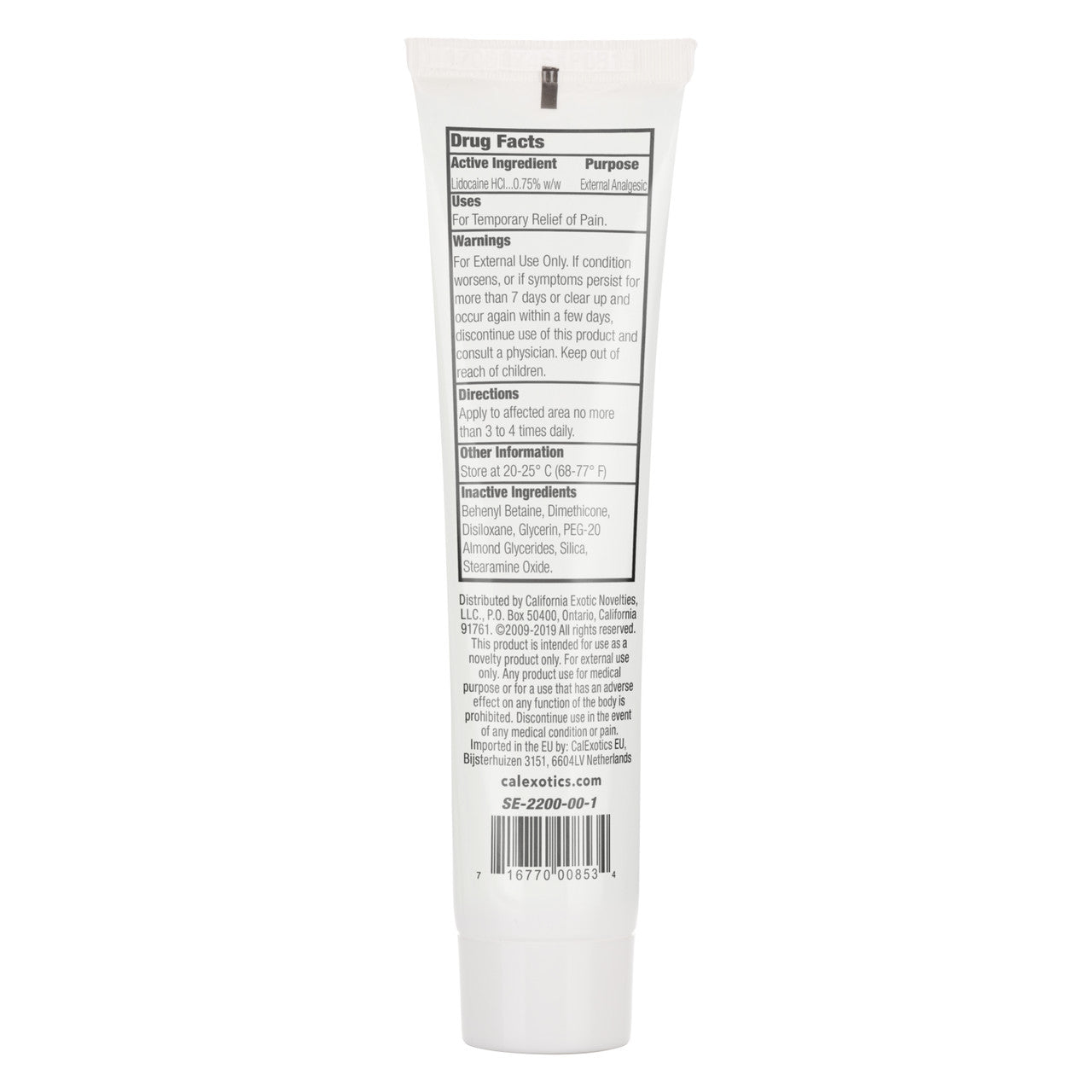 Gel Desensibilizante Anal Eze™ 1.5oz vista de detalle