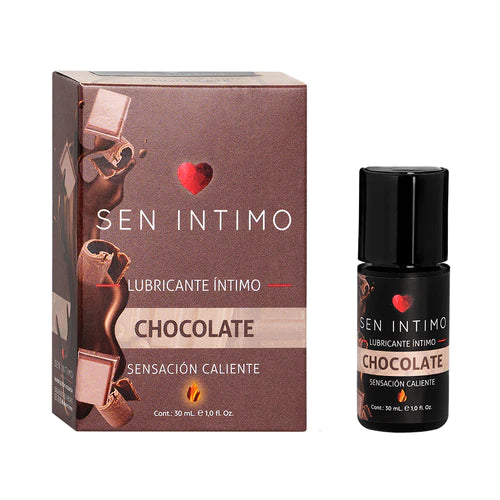 Lubricante Íntimo Caliente Sabor Chocolate, botella de 30ml